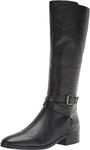 Naturalizer Women Rena Knee High Riding Boot, Black Wide Calf, 9