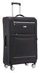 DK Luggage Medium 24" Suitcases Lightweight WLS08 4 Wheel Spinner Black