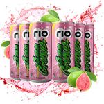 Rio Pink Guava Fruit Drink Can | Soft Drink | Exotic Fruit Juice + Fizz | Rich In Vitamin C and Honey|Pack of 6 | 250 ml