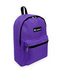 Everest Basic Backpack, Dark Purple, One Size