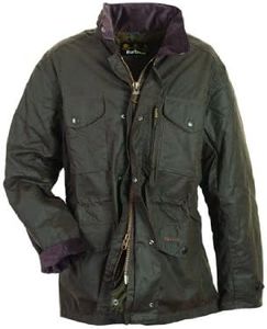 Barbour Mens Sapper Wax Jacket, M, Olive