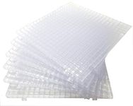 Creator's Waffle Grid 6-Pack Clear Modular Surface for Glass Cutting, Small Parts, Debris, or Liquid Containment. Use at Home, Office, and Shop. Works with All Creator's and Morton Products.