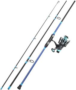 Sougayilang Surf Fishing Combo，Surf/Carp Rod With 4000 Carp Reel Set,3-Section Travel Fishing Tackle Combo,For Sea/Beach Fishing-LL36