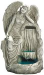 Design Toscano KY2084 Resin Resting Grace Angel Garden Fountain,ancient ivory