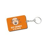 Family Shoping Grandfather Birthday Gifts Best Grandpa in The World Keychain Keyring for Grandad Birthday Special