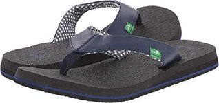 Sanuk Women's Yoga Mat flip flop sandals, Navy, 7 UK