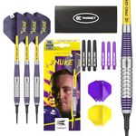 Target Darts Luke Littler Brass Soft Tip Darts Set – 19G Soft Tip Dart, The Nuke Player Edition Dart Set, Dart Accessories