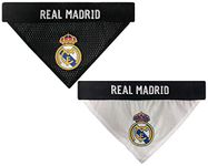 MLS Real Madrid REVERSIBLE BANDANA for DOGS & CATS. Cutest Pet Bandana Scarf Bib Apron Sports Fan Apparel, Team color, SIZE: Large/X-Large