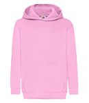 Fruit of the Loom Unisex Kids Pull-over Classic Hooded Sweat, Light Pink, 10-11 Years (Manufacturer Size:32)