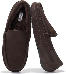 100% Genuine Leather Mens Slippers Slip-On Mens Shoes, Loafers for Men