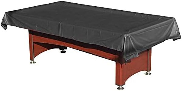 MoyanSuper Pool Table Cover PVC Waterproof Dustproof for 7/8/9 Ft Billiard/Pool Table (9FT Black)