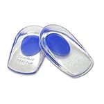 VivoFoot Gel Heel Cups, Shoe Inserts for Plantar Fasciitis, Heel Spur & Achilles Pain Relief, Heel Lift Pads for Men & Women (Large: Men 7-11, 1 Pair)