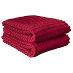 Ritz 012983 Royale Collection Solid Kitchen Towel Set, 2-Piece, Paprika