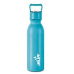 Milton Alice 750 Thermosteel Bottle, 710 ml, Blue | 24 Hours Hot and Cold | Easy to Carry | Rust Proof | Tea | Coffee | Office| Gym | Home | Kitchen | Hiking | Trekking | Travel Bottle