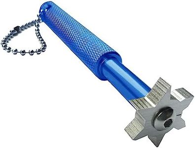 Groove Sharpener with 6 Heads - Golf Club Groove Sharpener Re-Grooving Club Sharpener,Groove Sharpening Tool - Generate Optimal Backspin - Suitable for U & V-Grooves（Blue）