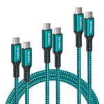 Elebase Charger Cable for Kindle Fire,USB C to USB C Cable 100W 3Pack 1/2/3M,Charging Cord for Kindle Fire HD 8 7 2022 12th,10 9th 2019,8 10th 2020 Gen,Max 11,Paperwhite Kids,Samsung Galaxy M21 M33