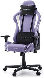 DXRacer Formula DXZ-VLW V2 Pastel Gaming Chair, Office Chair, Pastel, Heavy Duty Soft Leather, Violet, Purple, Low Seat, Esports, Deluxe Racer, Telework, Work from Home, Lower Back Pain, Standard