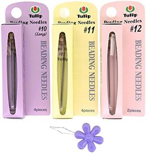 Bundle of 3 Sizes: Tulip Beading Needles Size 10, Size 11 & Size 12-1 Pack of Each