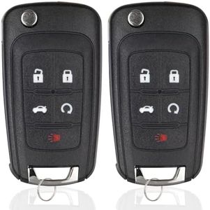 Key Fob Replacement Fits for Chevy Equinox Cruze Camaro Impala Malibu GMC Terrain Regal Encore Lacrosse 2010-2021 Keyless Entry Remote Control for OHT01060512 (2 Pack)