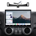 11.5" Car Radio for Jeep Wrangler JK Head Unit Dodge Ram 1500 Radio with Wireless CarPlay and Android Auto/Android 13/5G WiFi/TouchScreen/FM/AM/4GB RAM + 64GB ROM (inch, 11.5)