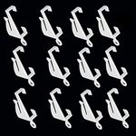 100 PCS Curtain Hooks, Curtain Rail Gliders Plastic White Curtain Gliders Curtain Track Hooks Curtain Hanging Hooks Curtain Rail Gliders Plastic Drapery Hooks for Door Window Track