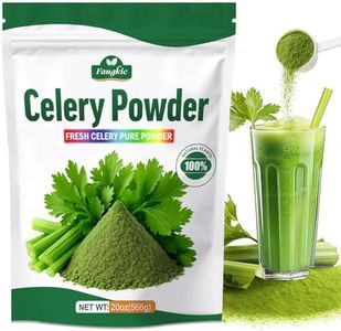 Fangkic Pure Celery Powder 20 oz, Fresh Celery Juice Powder for Drink, 1.25 lb / 70 Servings per Pack with a Spoon, 100% Natural, Vegan, Gluten Free, UltraFine Cold Pressed, for Baking, Smoothie, Cooking