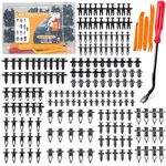 Xtremeauto Car Clips Set 229pc With Tools - Car Trim Clips Box, Assorted Plastic Clip Fasteners, Body Fasteners With 5 Removal Tools, Expansion Bumper Clips, Car Body Clips Interior Fittings