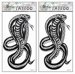 Tattoos 2 Sheets Anaconda Cobra sna