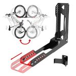 IMAYCC Swivel Bike Wall Mount, Vertical Adjustable Foldable Bike Rack Wall, No Lifting Required Wall Mounted Bike Rack Suitable for 20"-29"MTB Road Bikes,Space Saving Bike Rack for Home Garage Storage