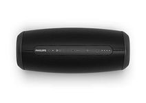 PHILIPS Wireless Speaker S5305/00 with Built-In Microphone (Bluetooth 5.0, Waterproof, 12 Hours’ Battery Life, 2 Passive Bass Radiators, Multi-Coloured LED Lights) Black – 2020/2021 Model