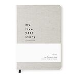 Mål Paper My Five Year Story Journal - Distressed Grey Hardback | Daily Dated Notebook for Mindfulness, Reflection & Positive Thinking Tool | Life Planner Log Book | Unique Gifts for Men & Women