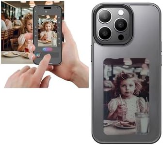 DIY E-Ink Phone Case for iPhone13 / iPhone14 APP Operation Smart Photo Rear Projection Customiza Phone Case Instantly Display Photos On The Ink Screen Back Cover Personalize Your Phone case
