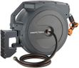 Giraffe Tools AW405/8MB Retractable Garden Hose Reel 5/8" x 90 ft PRO Metal Bracket, Heavy Duty, Any Length Lock Hose Reel, 90ft, Dark Grey