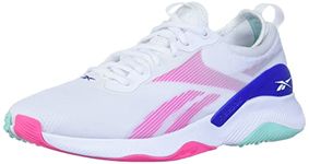 Reebok Womens HIIT 2.0 TRAINING SHOE, Ftwr White/hint Mint/court Blue, 7.5 US