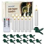 12Pcs LED Taper Candles Light Set F