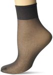 L'eggs Women's Everyday Ankle High Sheer Toe, Barely Black, One Size