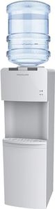 Frigidaire EFWC498, Top Load Hot & Cold Water Cooler Dispenser for Home, Garage, Dorm, RV & Cottage, 3 and 5 Gallon Bottles, 11"D x 11.5"W x 36"H, White