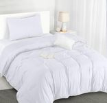 Utopia Bedding Single Duvet Cover Set - Soft Microfibre Polyester Duvet Cover with Pillow case - Bedding Quilt Cover Set (White)