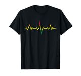 Reggae Music Heartbeat Rastafari Rasta Gift T-Shirt