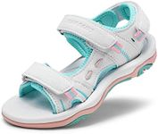 DREAM PAIRS Boys Girls Fashion Athletic Summer Sports Sandals(Toddler/Little Kid/Big Kid),Size 11 Little Kid,Blue/White,170891_K