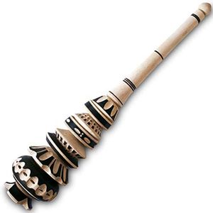 Authentic Artisanal Mexican Molinillo Hot Chocolate Frother (Large) - Handmade Premium Mexican Hot Chocolate Wooden Whisk - Traditional Mexican Hot Chocolate Whisk - Mexican Cookware
