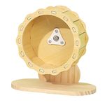 Enakshi Hamster Wooden Running Wheel Adjustable Guinea Pig Kitten Exercise Wheel Toy Dia15cm 20x10.5x19cmExercise Toys |Fitness Toys |Active Play Toys |Exercise Equipment |Workout Toys