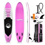 SereneLife, Extra Sturdy Paddle Board, Paddle Board Inflatable, SUP, Stand Up Paddle Board for Adults & Teens, Non-Slip Deck for All Skill Levels, Durable Paddle, Includes Storage Bag and Pump