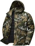 BASSDASH Walker Men’s Insulated Waterproof Fishing Hunting Jackets Silent Breathable Lightweight Winter Coat for Cold Weather