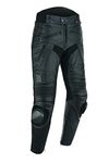 Texpeed Mens Leather Motorcycle Trousers with Sliders - Motorbike Racing Touring Pants with Genuine Biker CE Armour (EN 1621-1) Protection Black - 32W / 30L