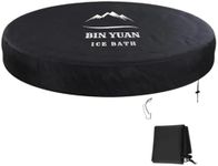 Bath Lid for Foldable Bathtub, Adults, Portable Ice Bathtub, Round, Folding Plastic Tub, Foldable Bathtub (Diameter 80 cm, Black)