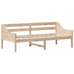 vidaXL Solid Pine Wood Day Bed Sofa Frame - Versatile Daybed/Couch for Guest, Bedroom/Living Room - 205.5x95.5x76cm, Brown