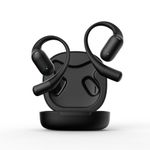 NG Earsafe x WeHear SafeBuds Open Ear OWS Earbuds | AI Translation 100+ Languages | Live Transcription | 30H Battery | 15mm Driver | Dual Pairing| IPx4 | Touch Controls | HD Calls | Black