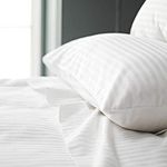 H-Z Stripe Pillows Quilted Luxury Ultra Soft Jumbo Super Bounce Back Extra Filled Hotel Quality (1)