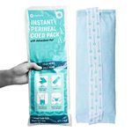 ICEWRAPS Instant Perineal Cold Pack - 2 in 1 Absorbent Maxi Pad and Instant Cold Pack - 12 Count Single Use Postpartum Ice Cold Compress for After Birth